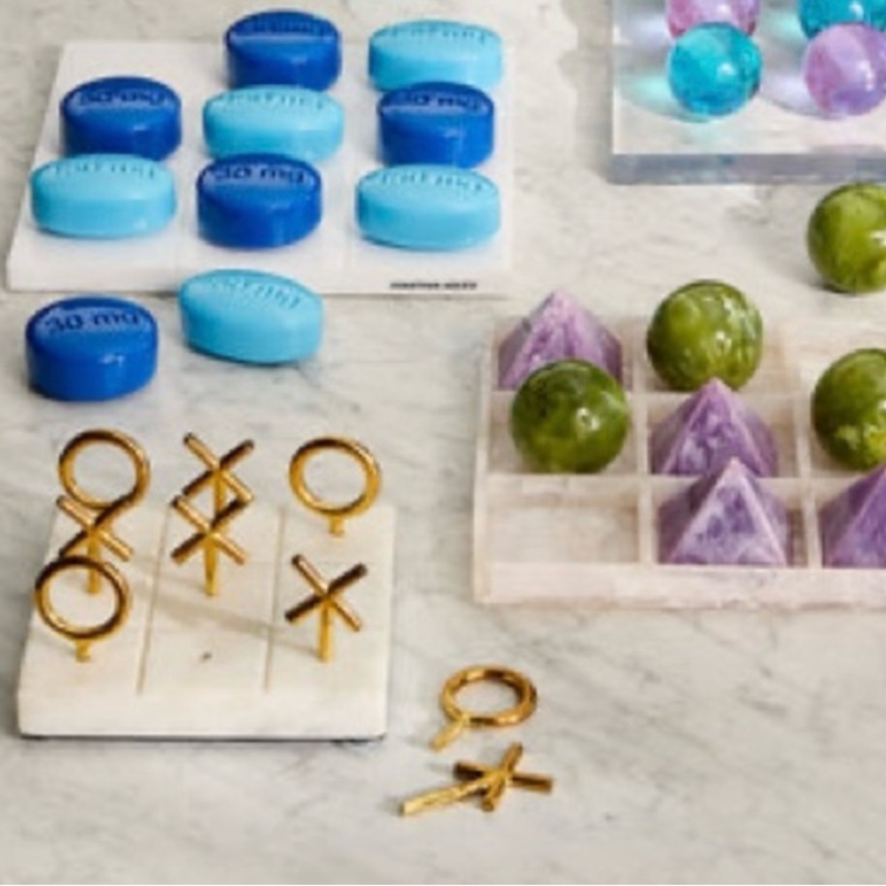 Jonathan Adler Brass Tic-Tac-Toe Set Jonathan Adler